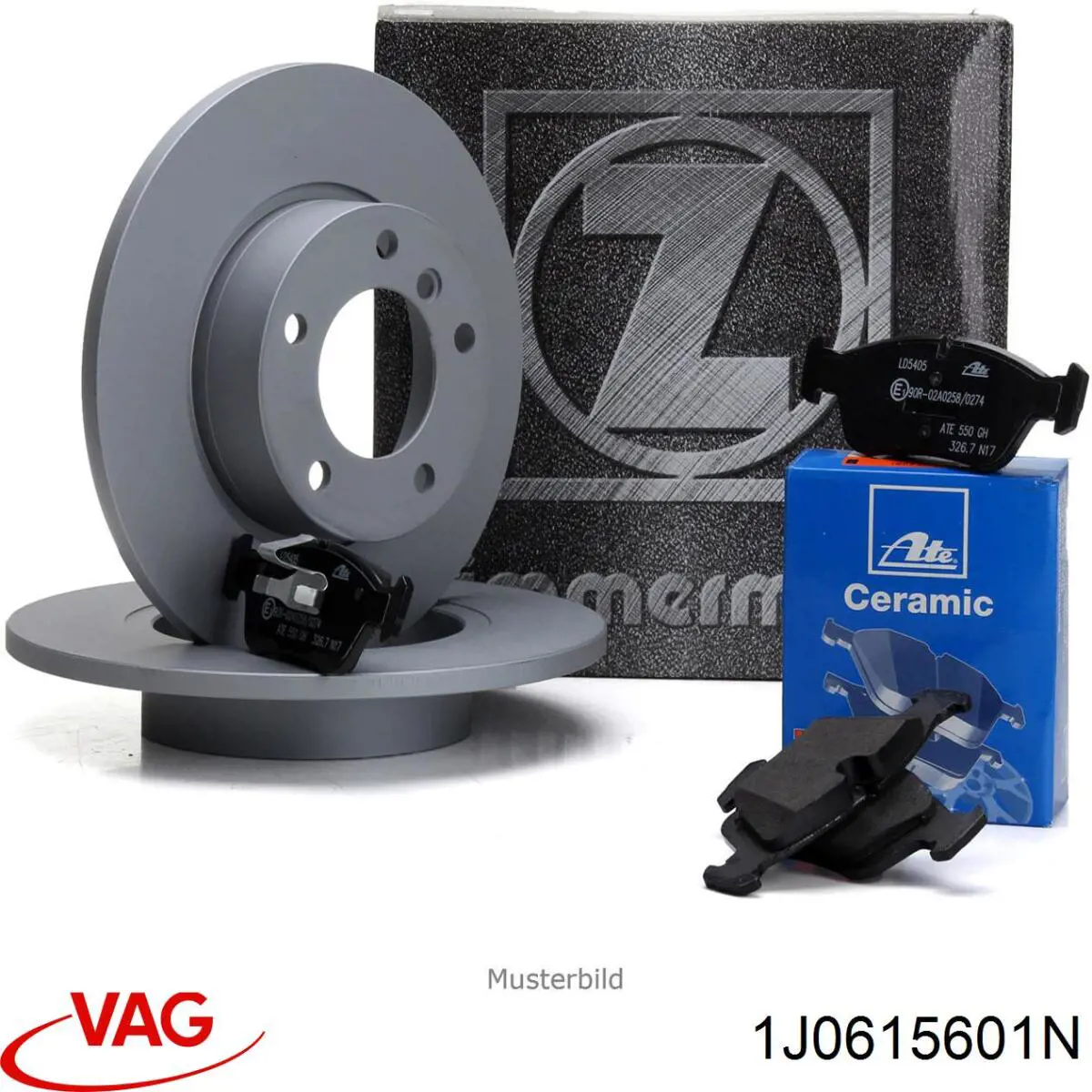 Тормозные диски 1J0615601N VAG