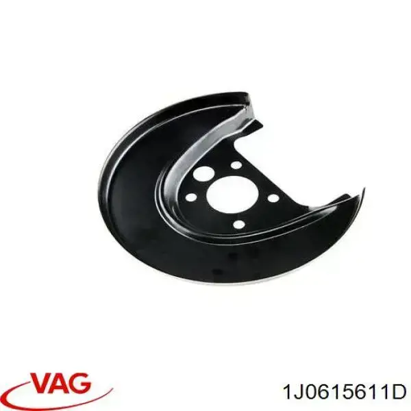 Защита тормозного диска заднего левая 1J0615611D VAG
