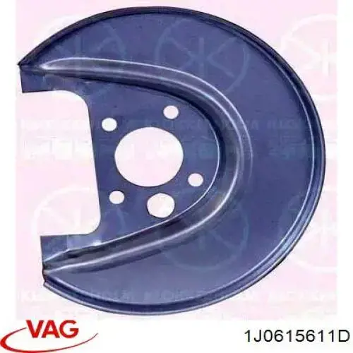 Щиток тормозного диска заднего левый VAG 1J0615611D цена, от 10.14 USD
