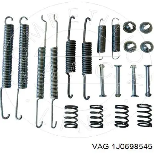 Установочный комплект задних барабанных колодок VAG 1J0698545 цена, от 8.00 USD