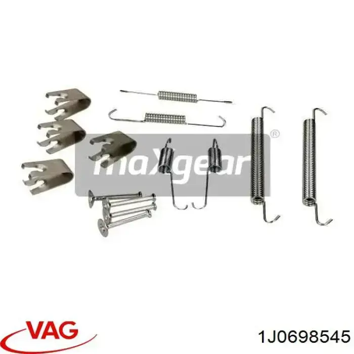 1J0698545 VAG Комплект монтажный задних барабанных колодок