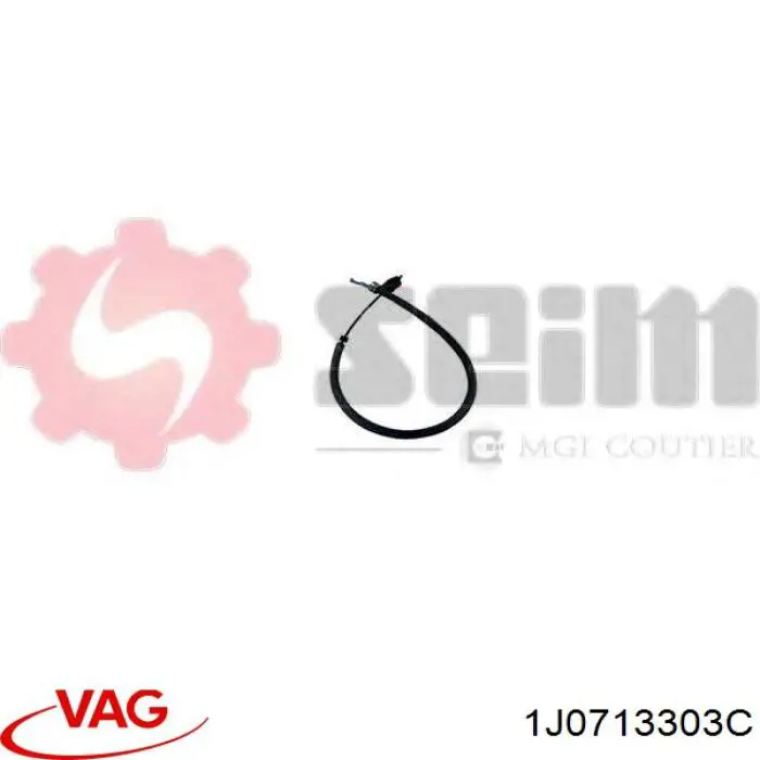 Купить 1J0713303C VAG Трос коробки передач