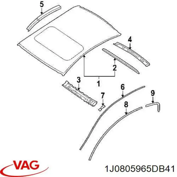 Купить 1J0805965DB41 VAG 