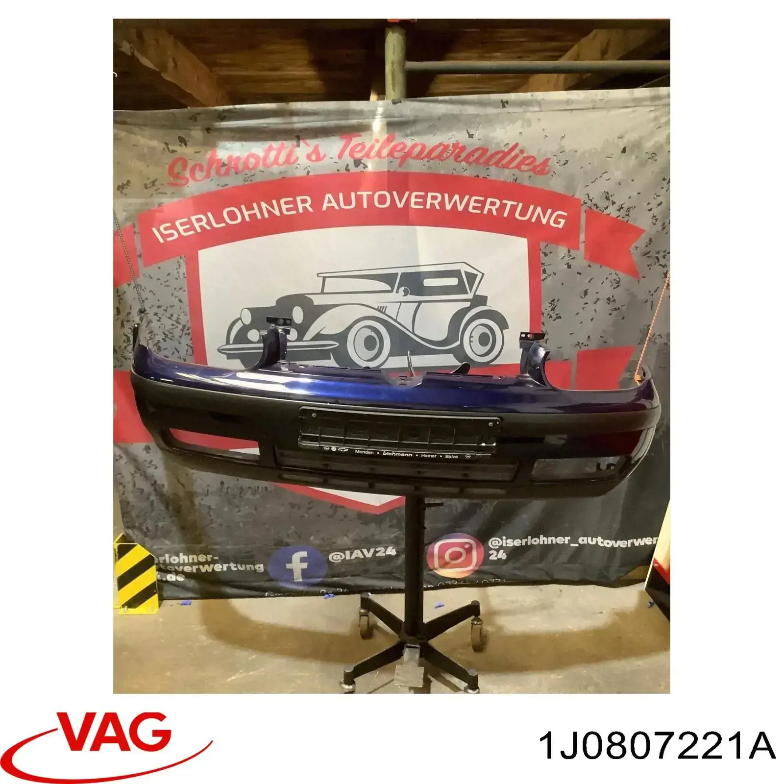 Купить 1J0807221A VAG Буфер (бампер) передний