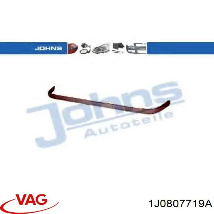 1J0807719A VAG placa sobreposta do pára-choque dianteiro