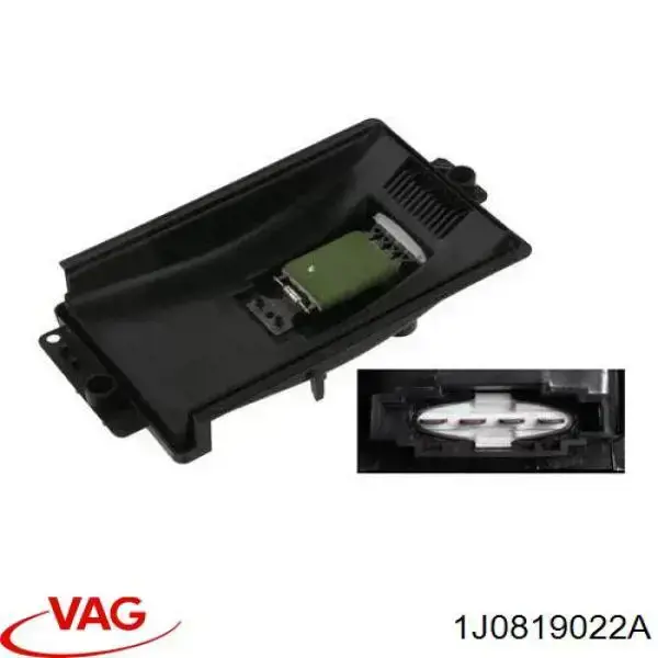 Резистор (сопротивление) вентилятора печки (отопителя салона) VAG 1J0819022A