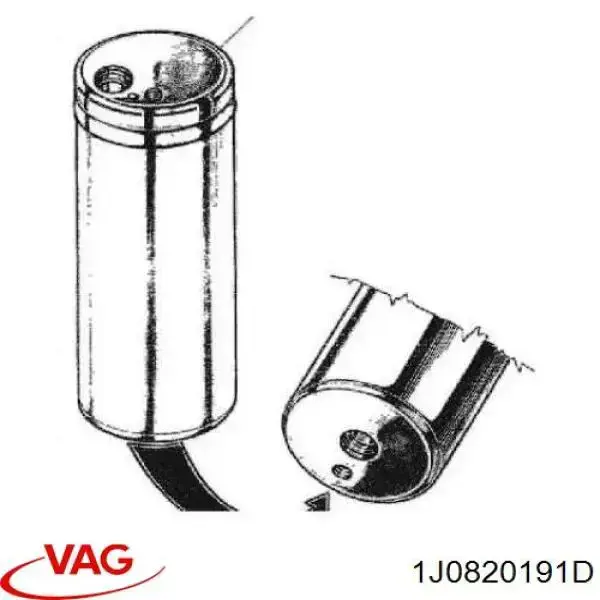 Купить 1J0820191D VAG Осушитель кондиционера