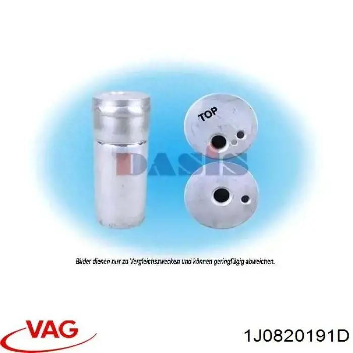 Осушитель кондиционера VAG 1J0820191D цена, от 12.85 USD