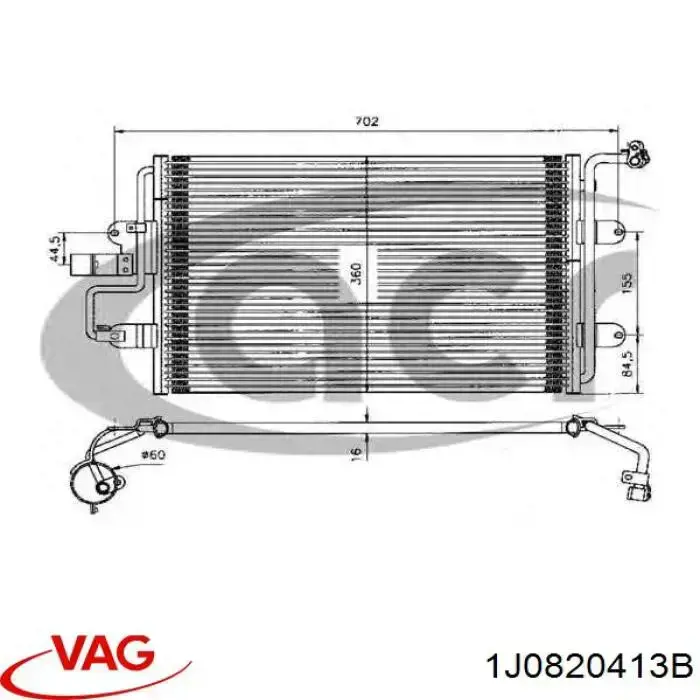Конденсатор кондиционера VAG 1J0820413B цена, от 55.84 USD