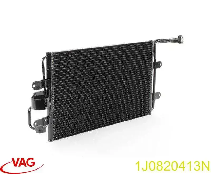 1J0820413N VAG radiador de aparelho de ar condicionado