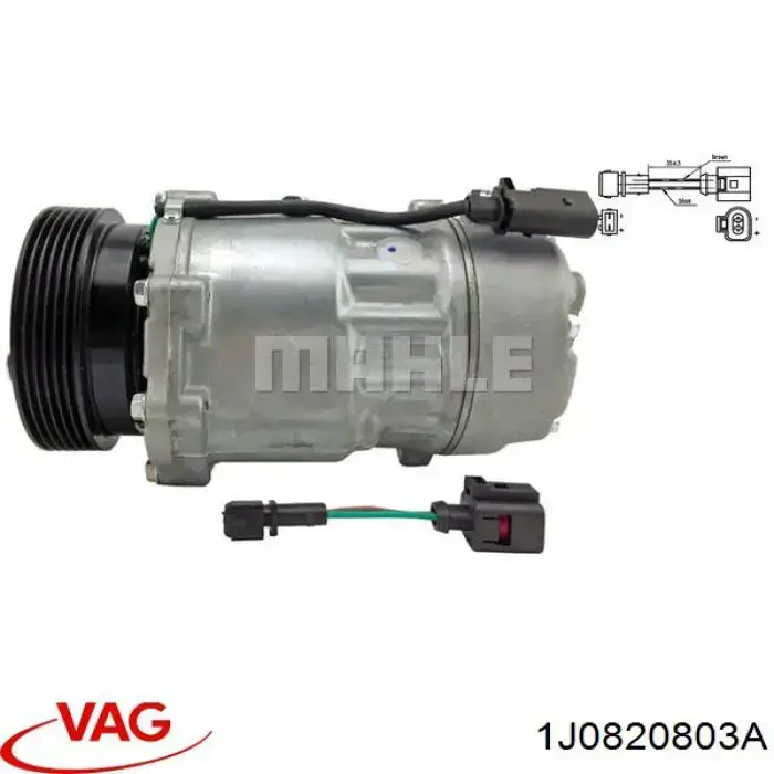 Компрессор системы кондиционирования VAG 1J0820803A цена, от 98.87 USD