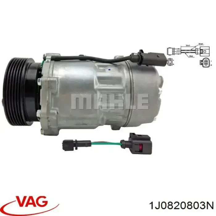 Компрессор кондиционера 1J0820803N VAG