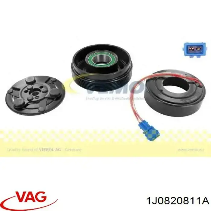 Муфта (магнитная катушка) компрессора кондиционера VAG 1J0820811A