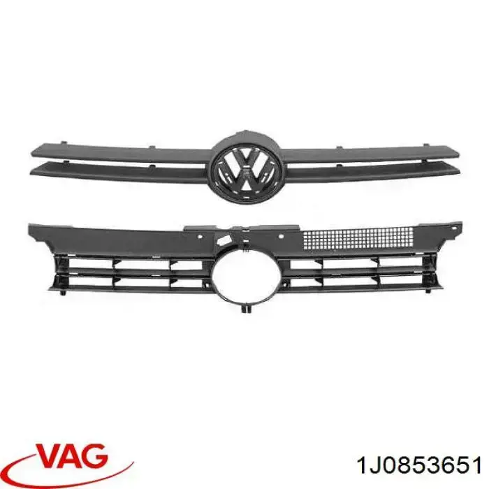 1J0853651 VAG Решетка радиатора