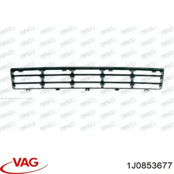 Решетка бампера переднего центральная на Volkswagen Golf IV 1J1