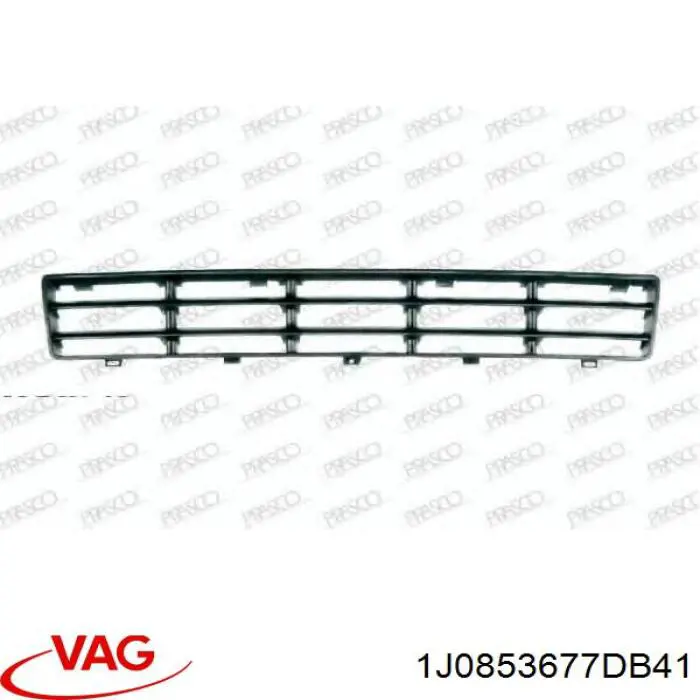 Купить 1J0853677DB41 VAG Решетка переднего бампера, центральная