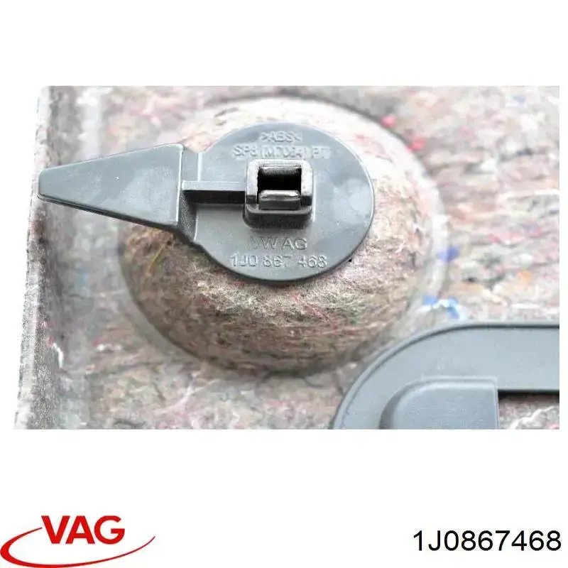Пистон (клип) крепления обшивки крышки багажника 1J0867468 VAG