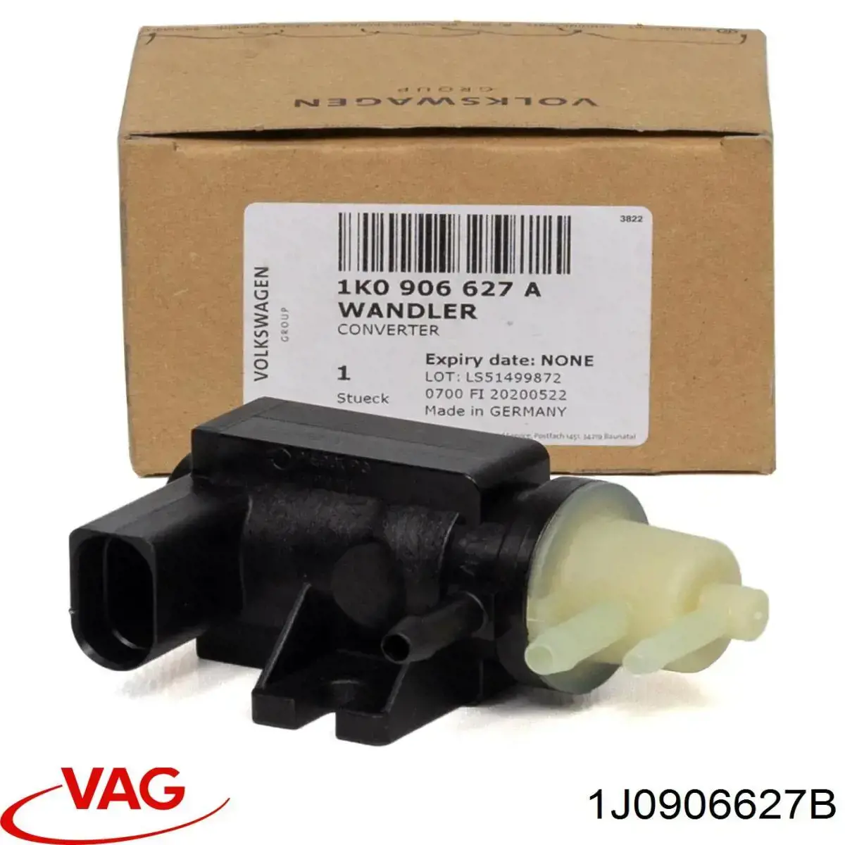Купить 1J0906627B VAG Клапан соленоид регулирования заслонки EGR