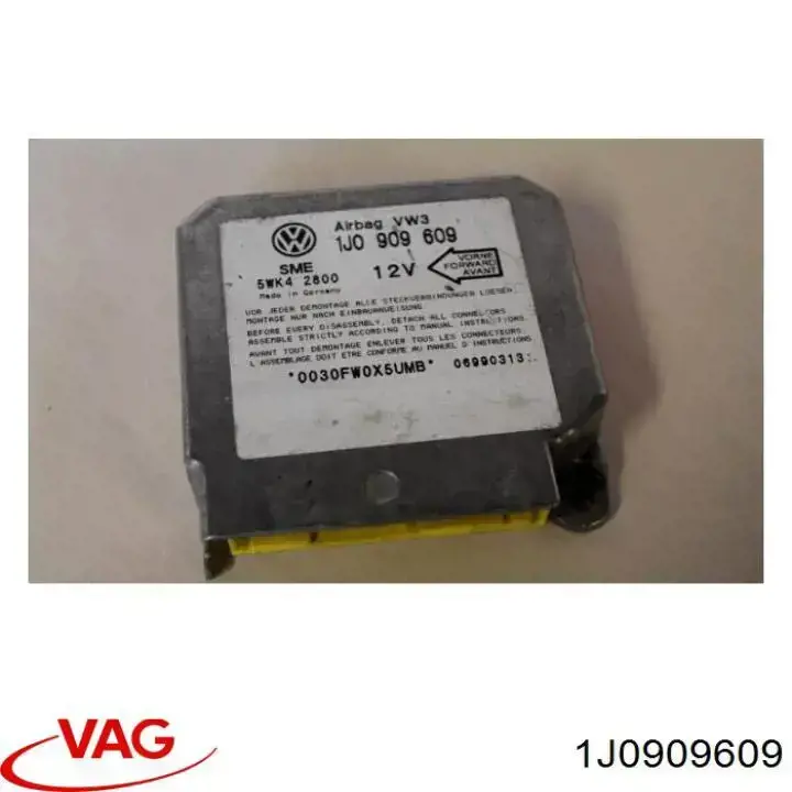 1J0909609 VAG Модуль-процессор управления подушкой безопасности (ЭБУ AIRBAG)
