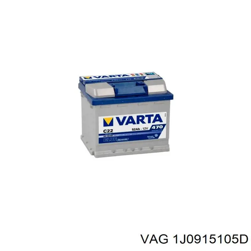 Купить Купить Аккумулятор VAG Емкость 55А/ч Напряжение 12В 1J0915105D