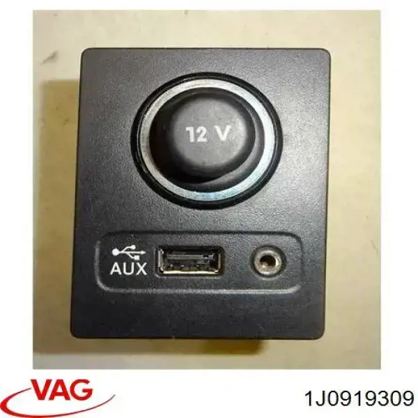 Assento (tomada) de acendedor de cigarros 1J0919309 VAG