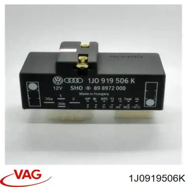 Control De Velocidad De El Ventilador De Enfriamiento (Unidad De Control) 1J0919506K VAG