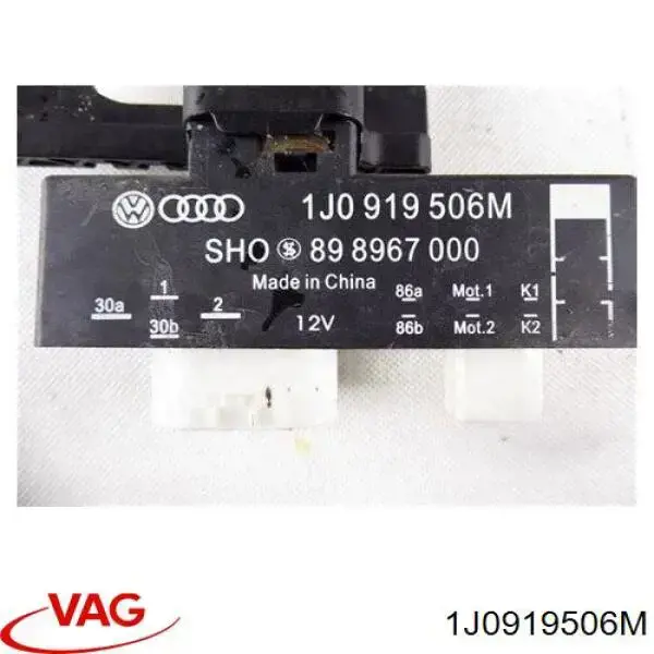 Control De Velocidad De El Ventilador De Enfriamiento (Unidad De Control) 1J0919506M VAG