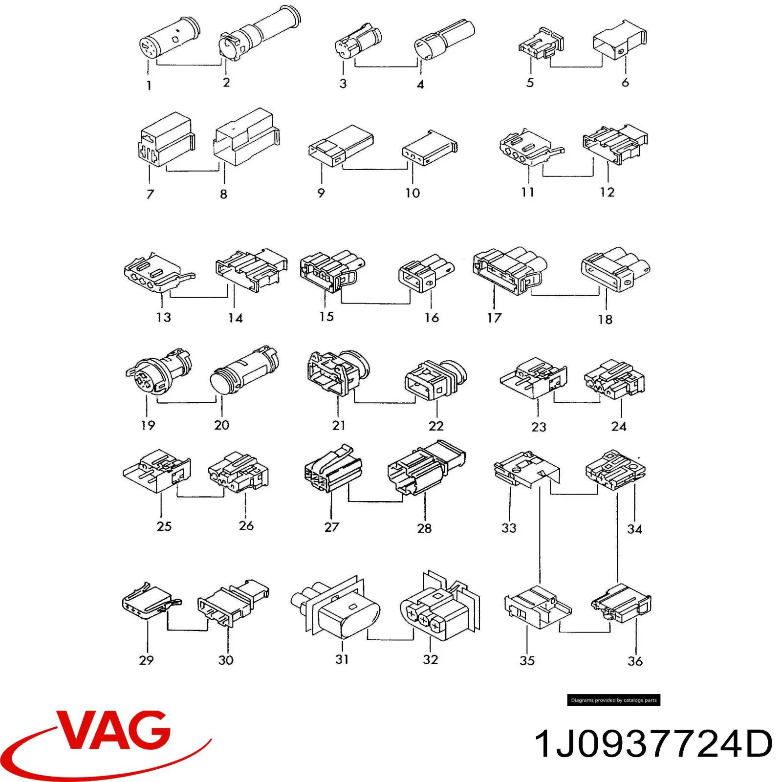  VAG 1J0937724D цена, от 1.24 USD