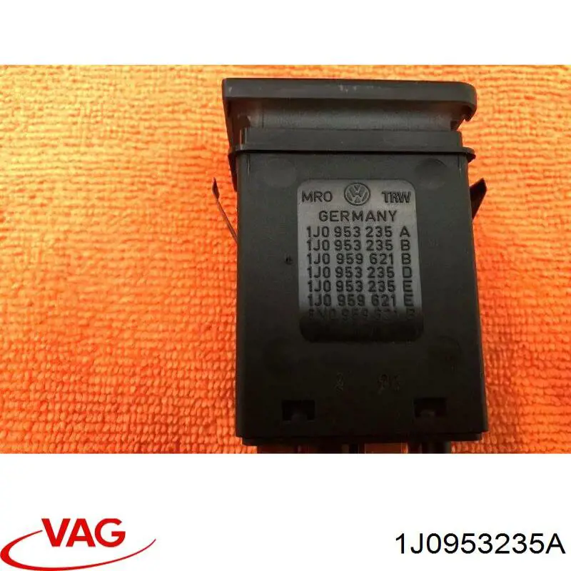 Купить 1J0953235H01C VAG Кнопка включения аварийной сигнализации