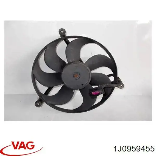 1J0959455 VAG ventilador elétrico de esfriamento montado (motor + roda de aletas)