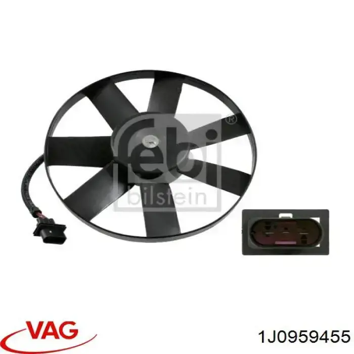 Электровентилятор охлаждения 1J0959455 VAG