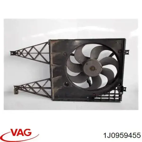Купить 1J0959455 VAG Электровентилятор охлаждения в сборе (мотор+крыльчатка)