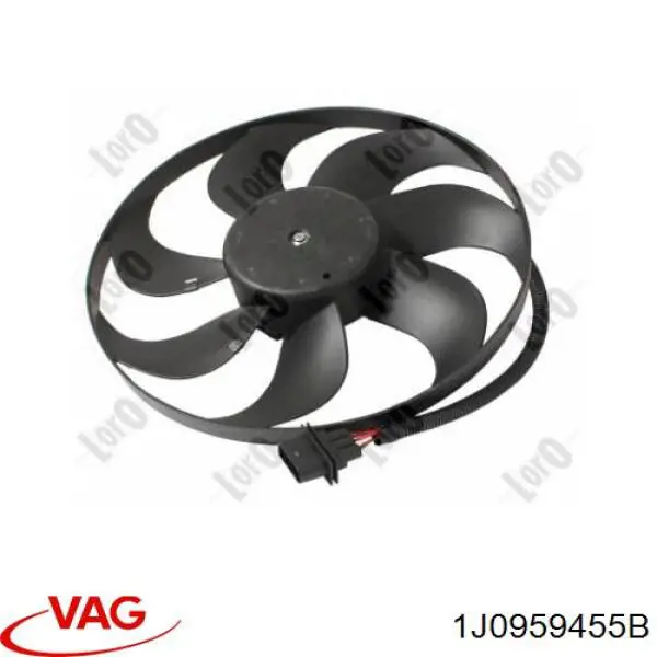 Электровентилятор охлаждения 1J0959455B VAG