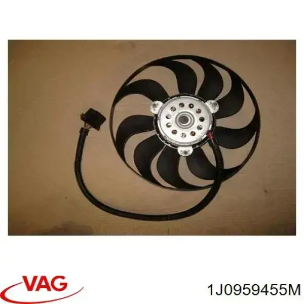 Электровентилятор охлаждения в сборе (мотор+крыльчатка) правый VAG 1J0959455M