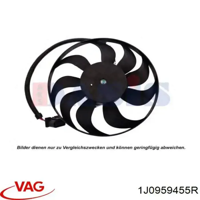 Купить 1J0959455R VAG Крыльчатка радиатора охлаждения