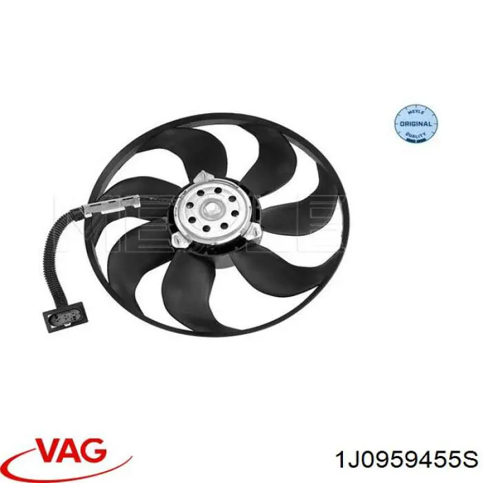Крыльчатка радиатора охлаждения 1J0959455S VAG