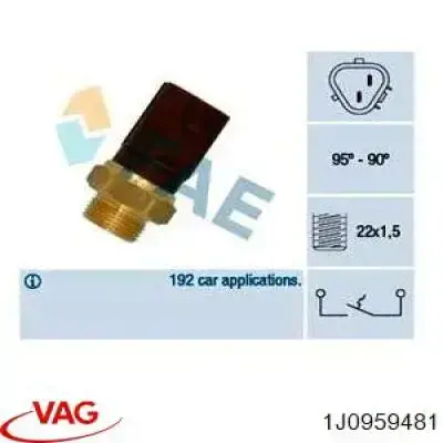 1J0959481 VAG датчик температуры охлаждающей жидкости