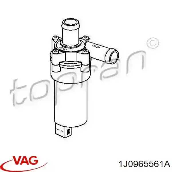 Купить 1J0965561A VAG Помпа водяная, дополнительная электрическая