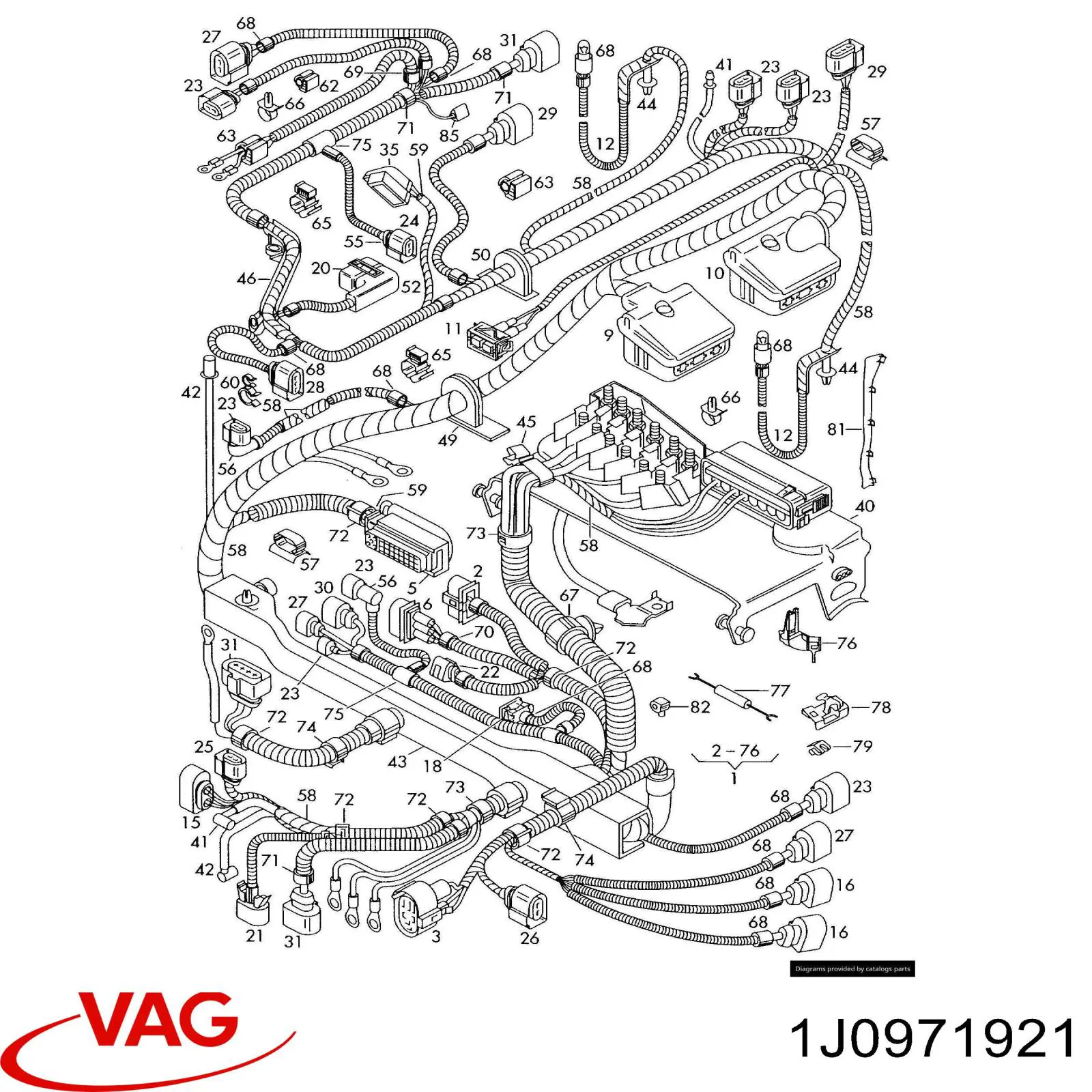 VAG 1J0971921 цена, от 0.87 USD