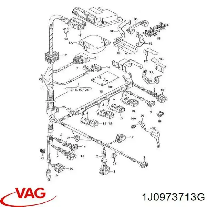  VAG 1J0973713G цена, от 5.93 USD