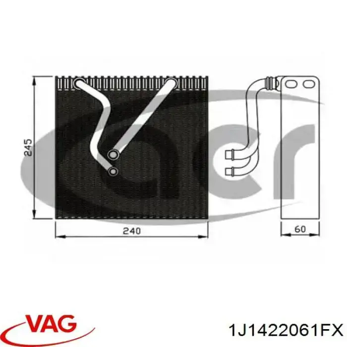 Реечный рулевой механизм VAG 1J1422061FX цена, от 201.27 USD