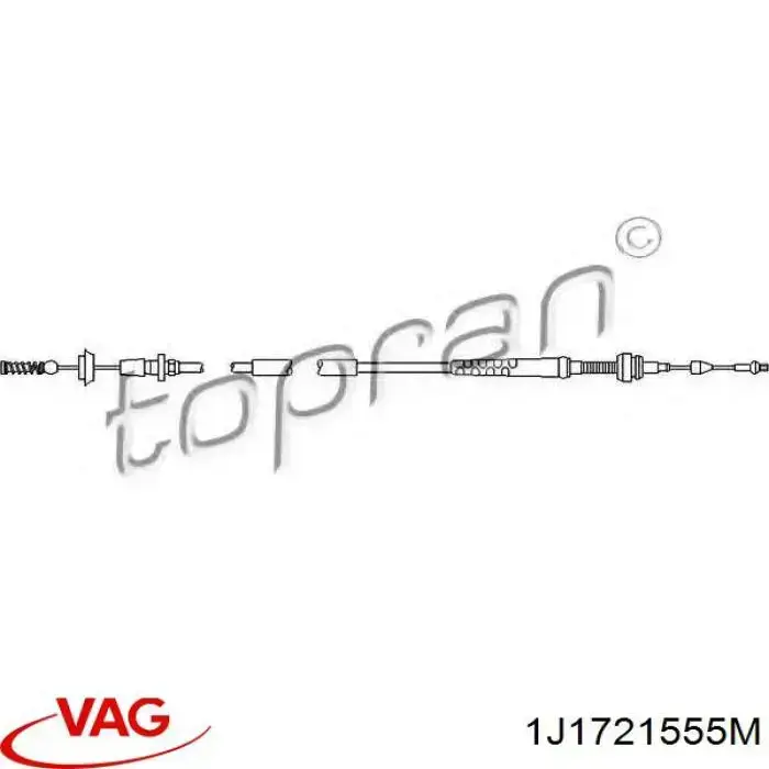1J1721555M VAG трос/тяга газа (акселератора)