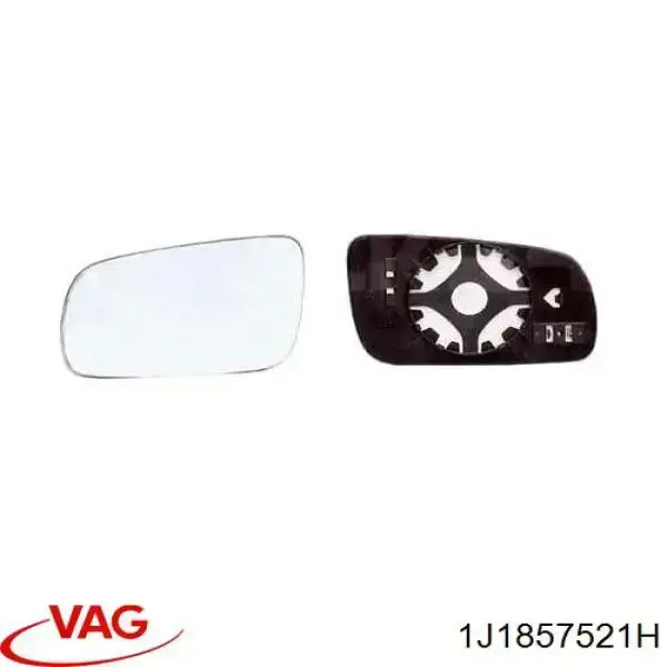 Стекло левого зеркала заднего вида 1J1857521H VAG