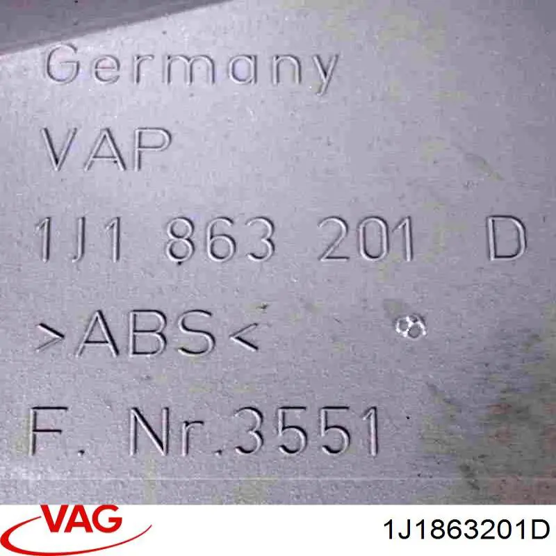 1J1863201D VAG