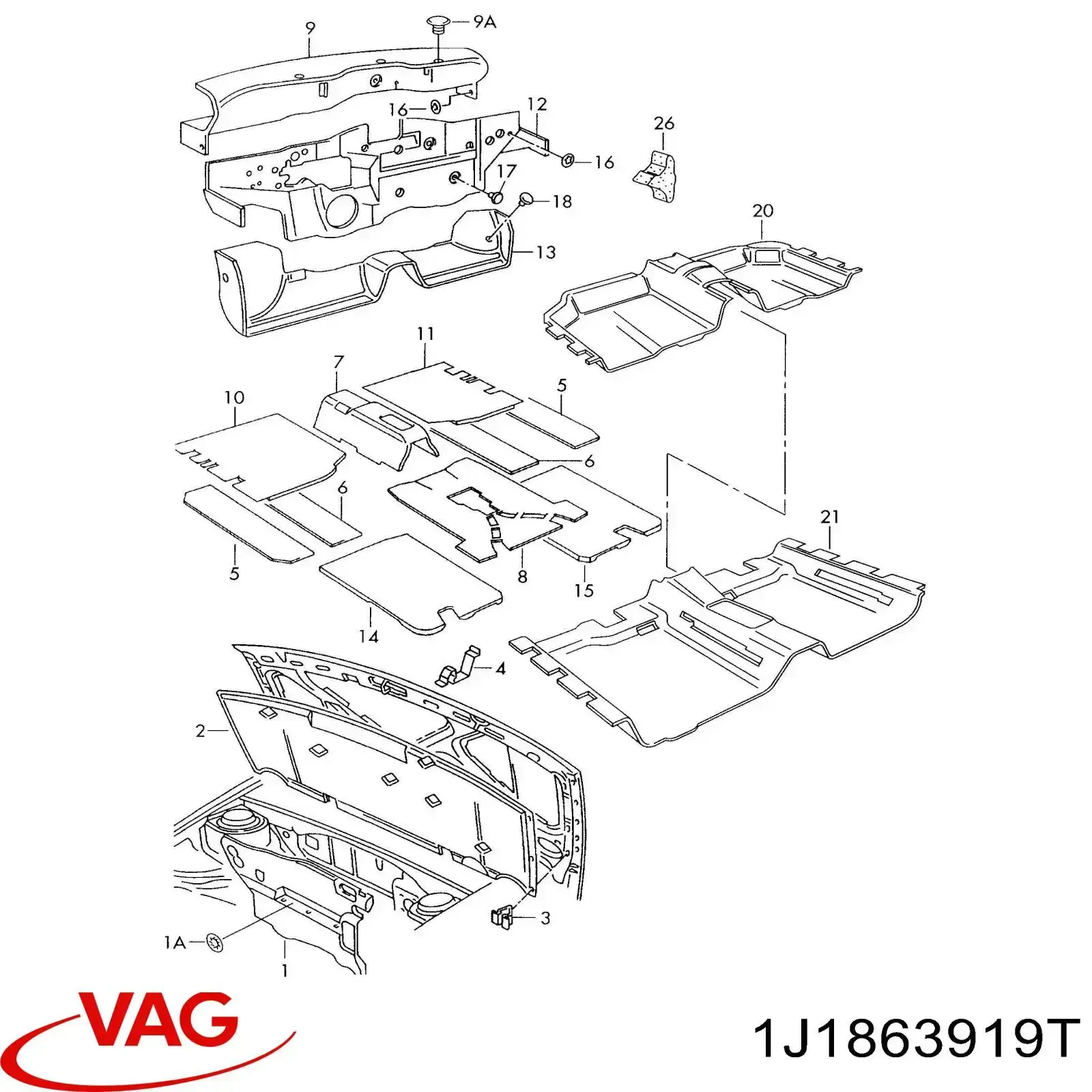  VAG 1J1863919T цена, от 452.40 USD