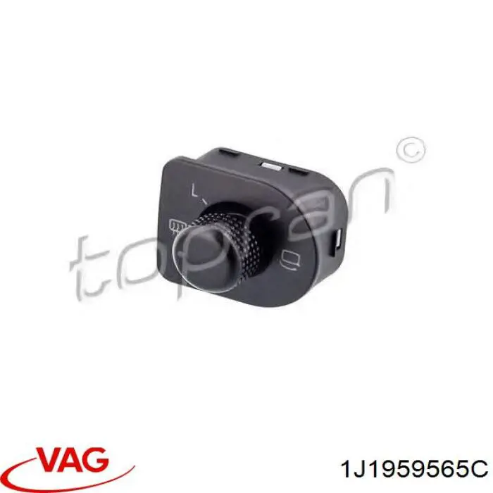 Блок управления зеркалами заднего вида, на двери VAG 1J1959565C