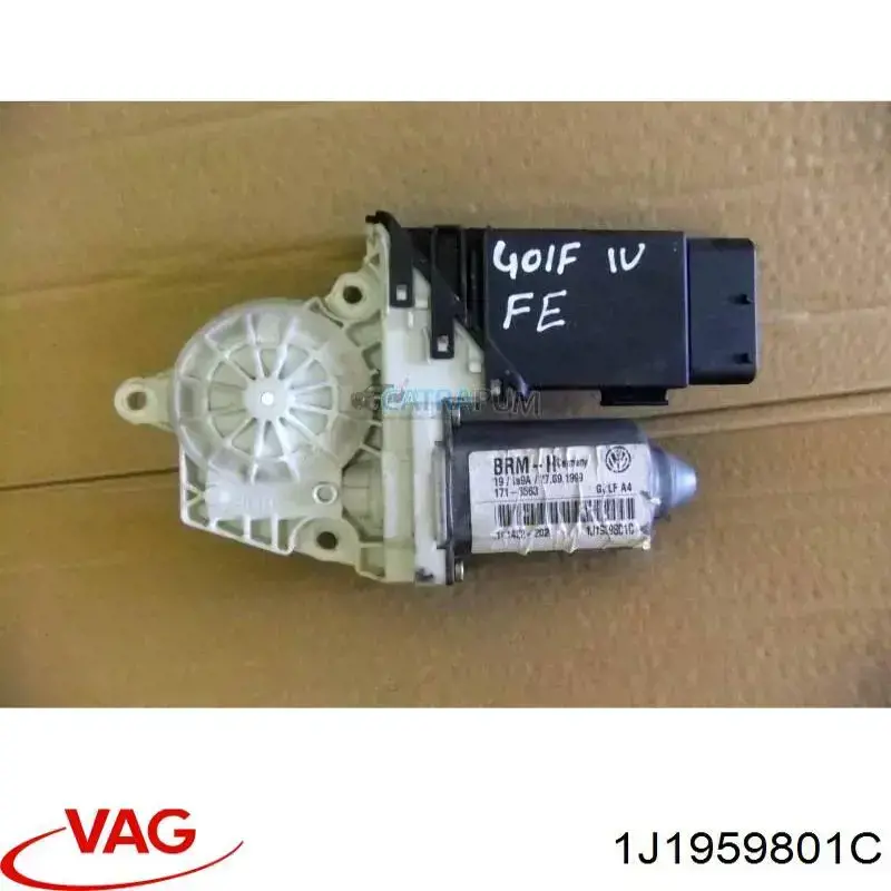 Мотор стеклоподъемника двери передней левой 1J1959801C VAG