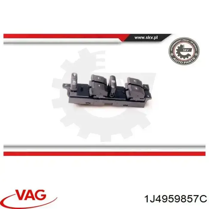 Кнопки переднего левого стеклоподъемника VAG 1J4959857C