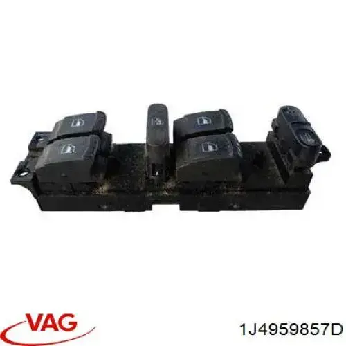 1J4959857D VAG кнопочный блок управления стеклоподъемником передний левый