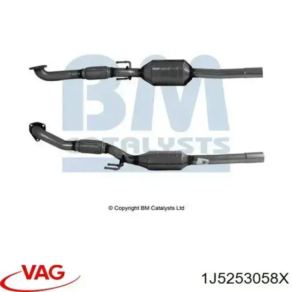 Каталитический нейтрализатор отработавших газов VAG 1J5253058X цена, от 79.31 USD
